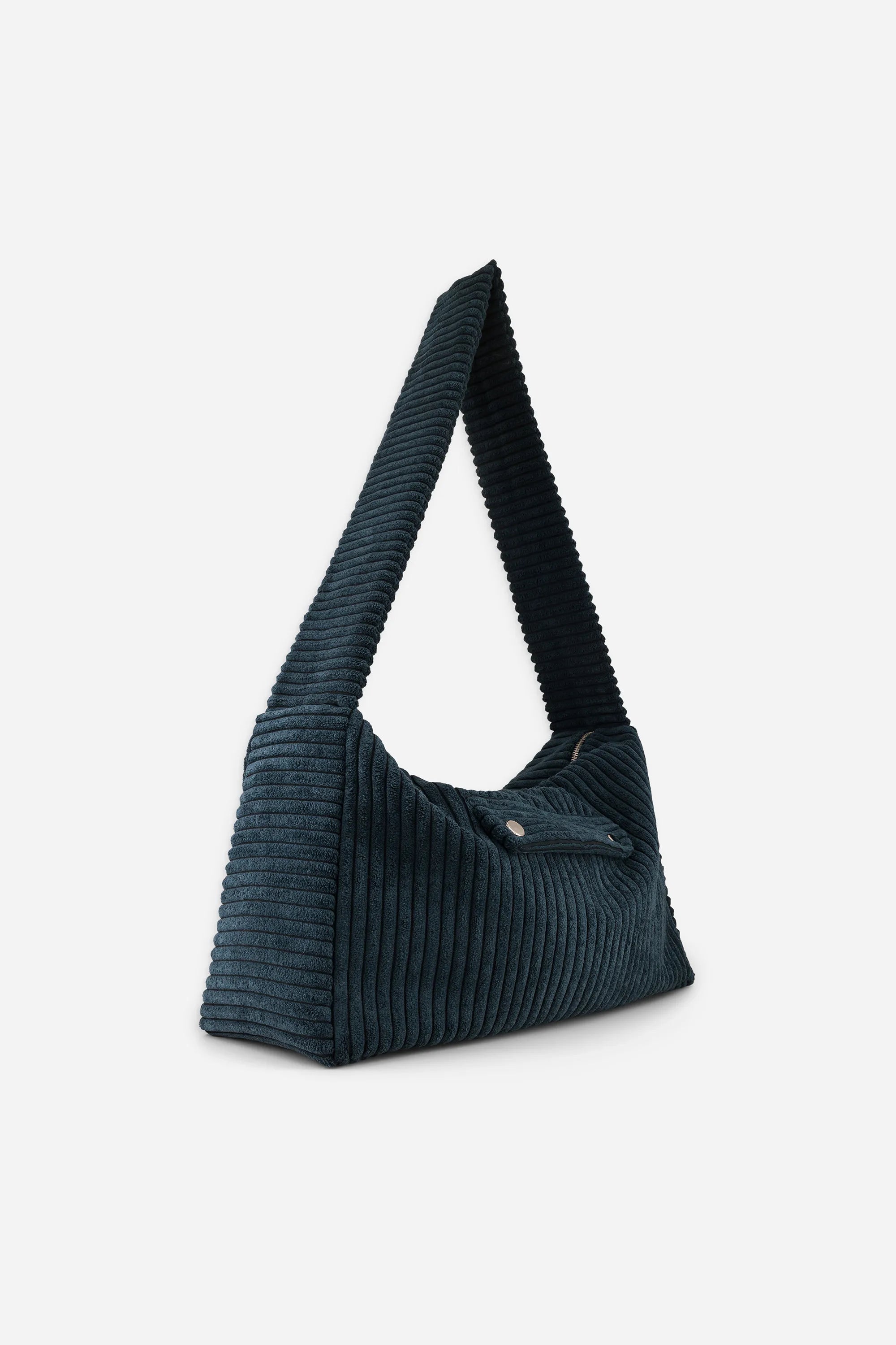 bolso de mano Polly de terciopelo azul marino para mujer, PE25