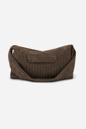 sac besace femme velours gris polly