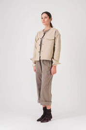 Chaqueta corta de mujer beige dolly jacket pe25