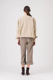 Chaqueta corta de mujer beige dolly jacket pe25