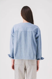 Chaqueta vaquera corta para mujer en azul Serena Jacket PE25